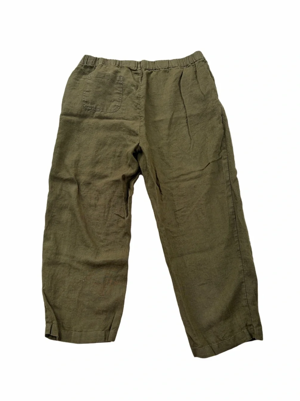 Quince Women’s Size XL Extra Large Martini Olive Green European Linen Pants